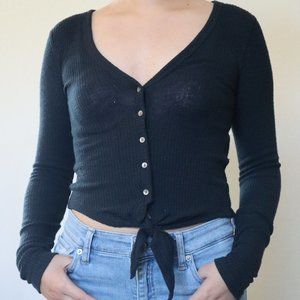 Long Sleeve Dark Navy Long Sleeve Top